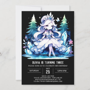 Simple Princess Birthday Einladung