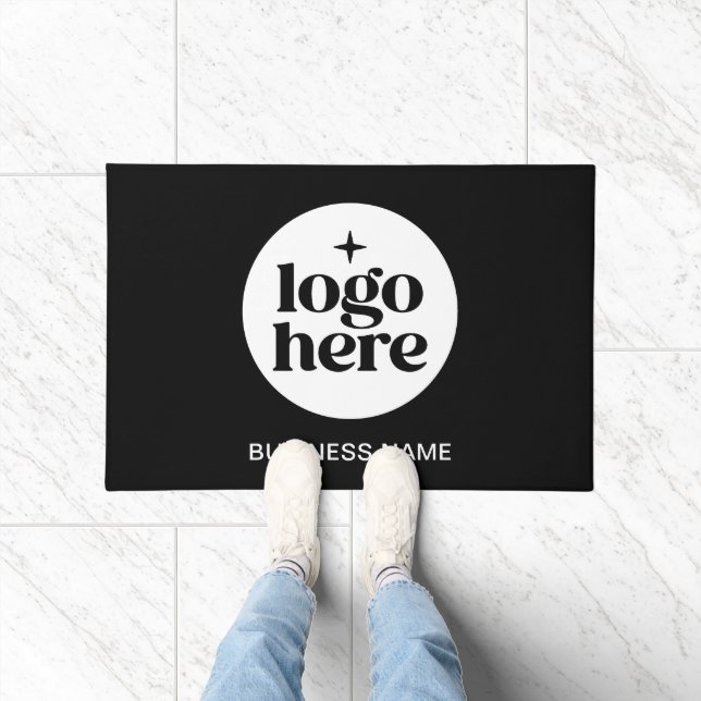 Simple Professional Business Name + Logo Fußmatte (Indoor)