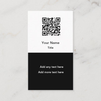Simple Promotional QR Code Business Cards Vertical Visitenkarte