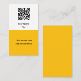 Simple Promotional QR Code Business Cards Vertical Visitenkarte
