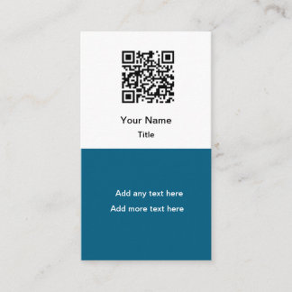 Simple Promotional QR Code Business Cards Vertical Visitenkarte