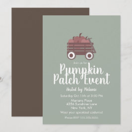 Simple Pumpkin Patch Halloween Event Flyer Einladung