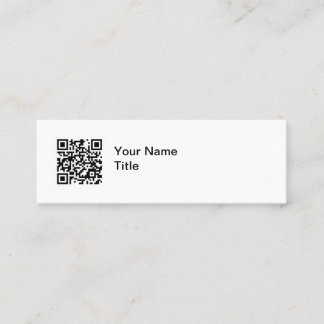 Simple QR Code Promotional Business Cards Mini Visitenkarte