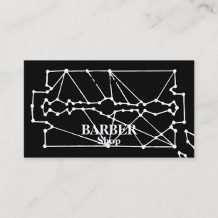 Simple Razor Blade Barber Visitenkarte