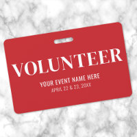 Simple Red Volunteer
