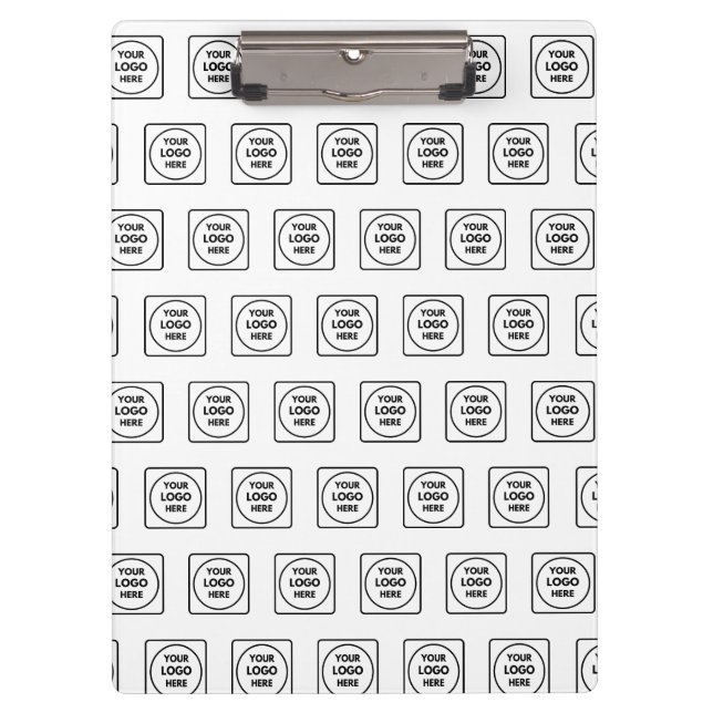 Simple Repeat Logo Pattern Pro clipboard Klemmbrett (Vorderseite)