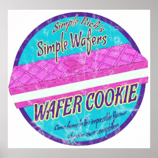 Simple Rick Wafer Cookie Poster