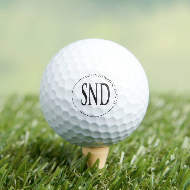 Simple Round Custom Logo Business Golfball (Von Creator hochgeladen)