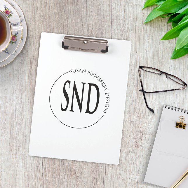 Simple Round Custom Logo Business Klemmbrett (Von Creator hochgeladen)