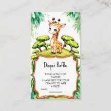 Simple Safari Giraffe Baby Dusche
