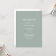 Simple Sage Elegance Bride Eltern Hochzeit