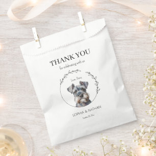 Simple Schnauzer Wedding Vielen Dank für Ihr Inter Geschenktütchen