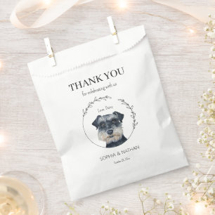 Simple Schnauzer Wedding Vielen Dank für Ihr Inter Geschenktütchen