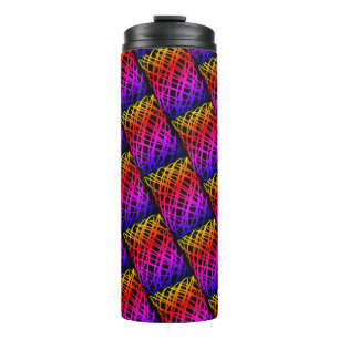 Simple Scribble   halber Rückgang   Schwarzer Hint Thermosbecher