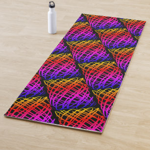 Simple Scribble   halber Rückgang   Schwarzer Hint Yogamatte