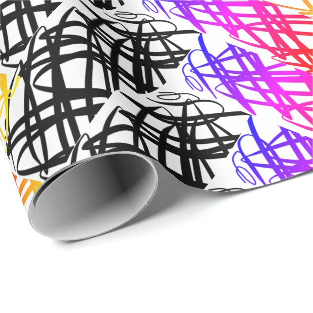 Simple Scribble | Heringshai | DREHUNG | Geschenkpapier (Rolleneckpunkt)