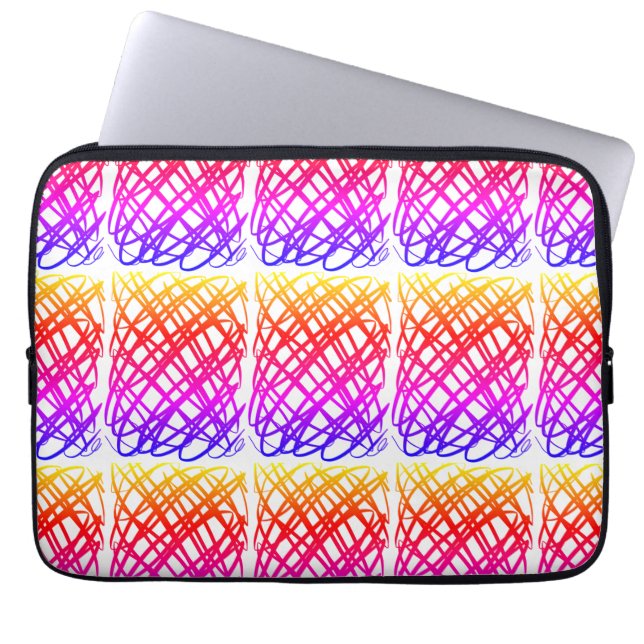 Simple Scribble | Ipanema Filter | Center Tiled | Laptopschutzhülle (Vorderseite)