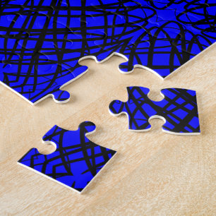 Simple Scribble   Spiegelung   Blau   Puzzle