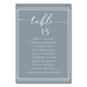 Simple Script Classic Wedding Tischnummer