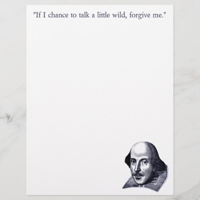 Simple Shakespeare Letterhead (Vorderseite)