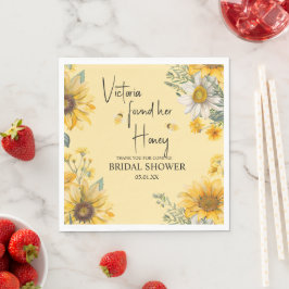 Simple She’s Found Her Honey Bee Bridal Shower Serviette