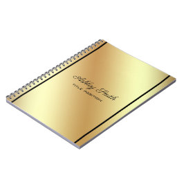 Simple Shiny Gold Notizblock