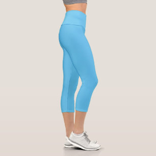 Simple Sky Blue Authority® Capri Leggings