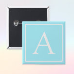 Simple Sky Blue Monogram<br><div class="desc">Vielen Dank für Ihren Kauf!</div>