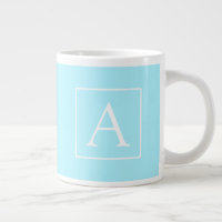 Simple Sky Blue Monogram