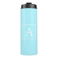 Simple Sky Blue Monogram