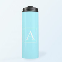 Simple Sky Blue Monogram