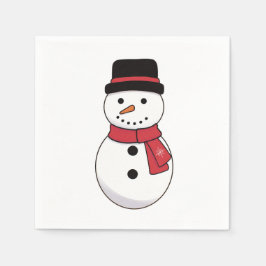 Simple Snowman Weihnachtsfeiertag Napkins Serviette