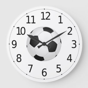 Simple Soccer Ball Sports   Wall Clock Große Wanduhr