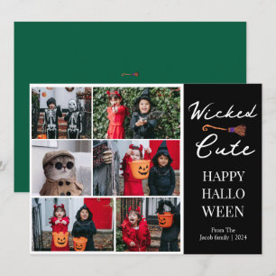Simple Spooky Boo Strip glückliches Halloween 6-Fo Feiertagskarte