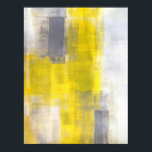 "Simple Squares" Abstrakte, graue und gelbe Kunst Poster<br><div class="desc">Das Bild,  mit dem dieses Produkt erstellt wurde,  ist ein abstraktes Kunstbild der T30 Galerie.</div>