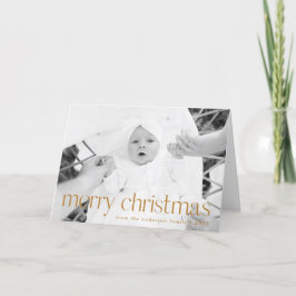 Simple Style Gold Frohe Weihnachten 2 Foto