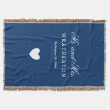 Simple Style Mr. und Mrs. Wedding Names Date A30