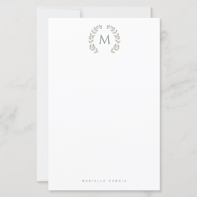 Simple Styled Monogram stationary (Vorderseite)