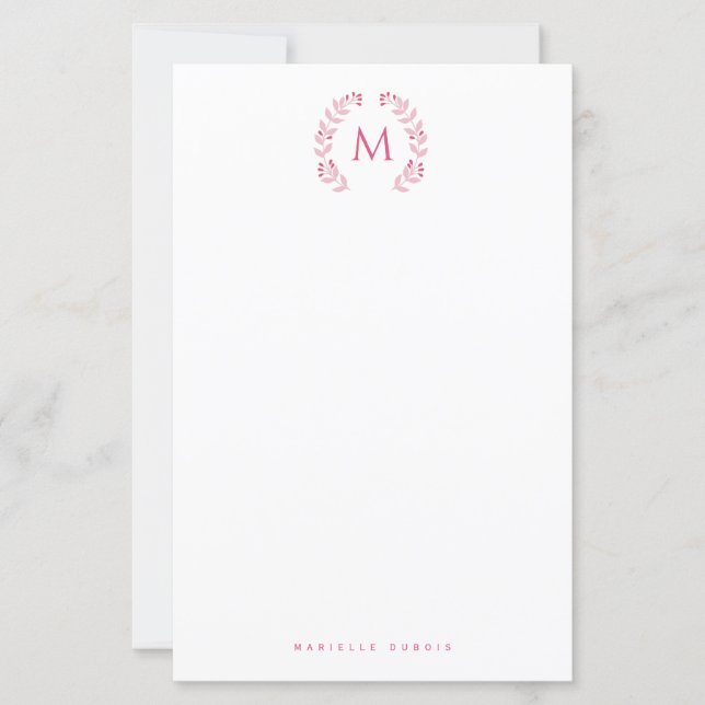 Simple Styled Monogram stationary (Vorderseite)