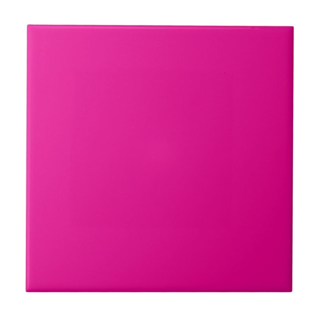 SIMPLE STYLISH MODERN BRIGHT HOT PINK FLIESE (Vorderseite)