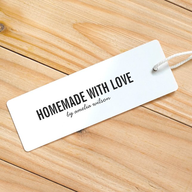 Simple Stylish Personalize Homemade with Love Permastempel (Von Creator hochgeladen)