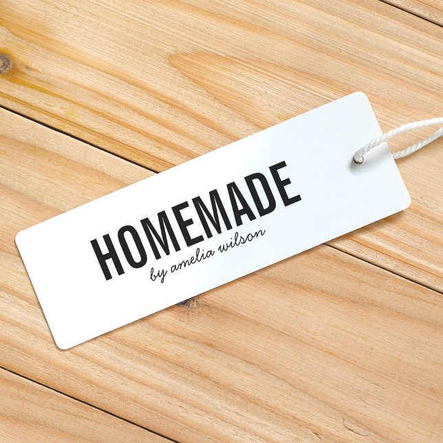 Simple Stylish Personalize with Name Homemade Permastempel (Von Creator hochgeladen)