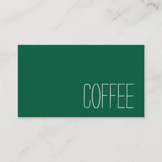 Simple Stymie Word Dark Loyalty Coffee Punch-Card Treuekarte (Vorderseite)