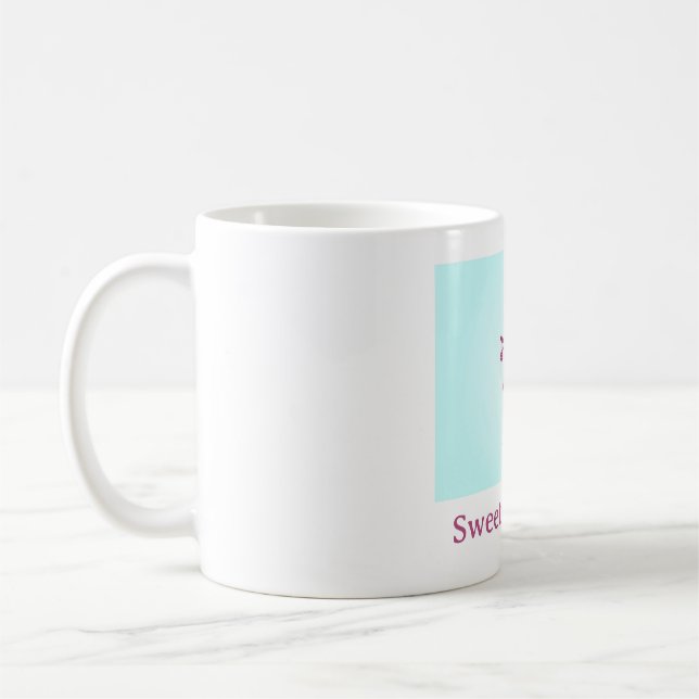 Simple Sweet Love Bird Blue Pink White Tasse (Links)