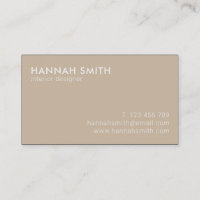 Simple Tan Modern Minimalistisch