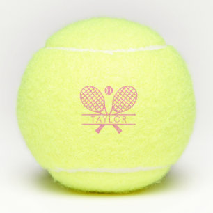 Simple Tennis Rackets Motif Sport Personalisiert Tennisbälle