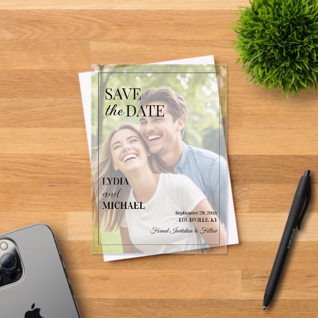 Simple Text Overlay Photo Acryleinladungen (Insitu (Einladungskarte))