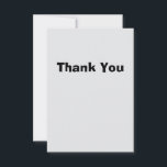 Simple Thank You Card Dankeskarte<br><div class="desc">Nothing fancy, just a plain Thank You card.</div>