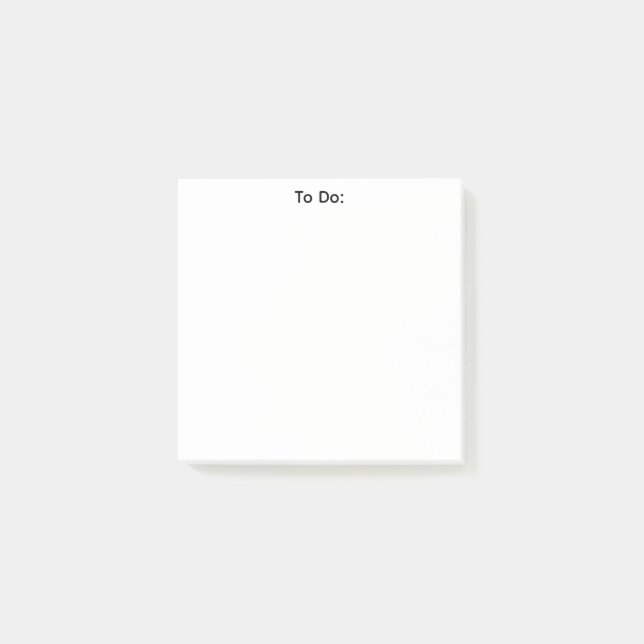 Simple To Do List - Post-It Notes Klebezettel (Vorderseite)
