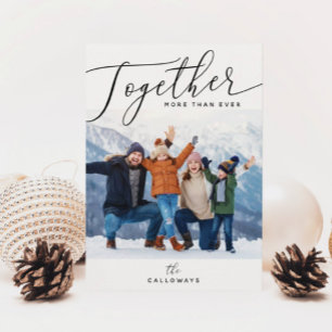 Simple Together More Than Ever 2021 Holiday Card Feiertagskarte